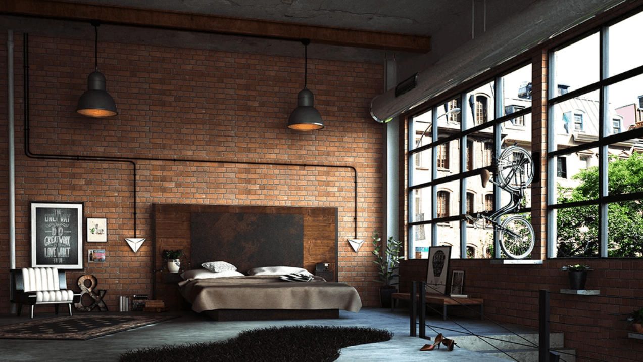 réussir chambre style industriel