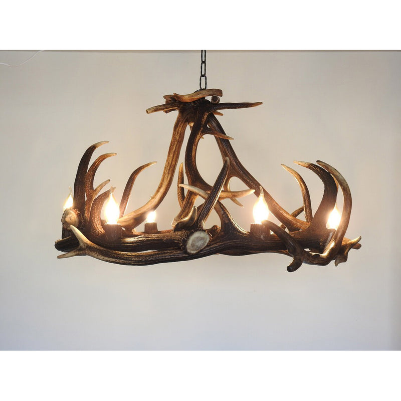 lustre bois de cerf veritable