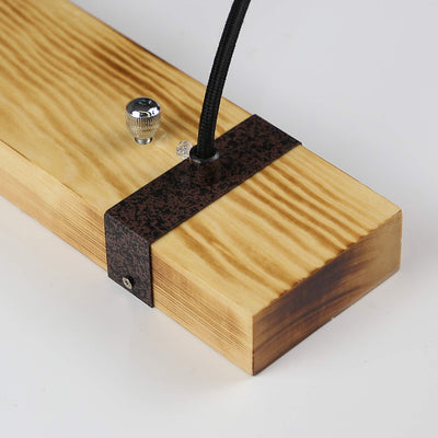 Lustre Industriel Bois et Métal