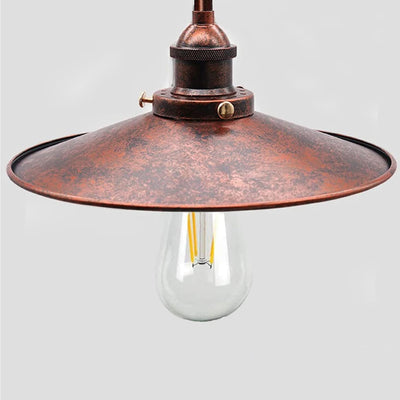 Plafonnier Metal Rouille