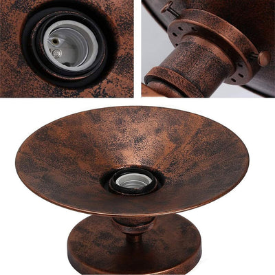 Plafonnier Metal Rouille