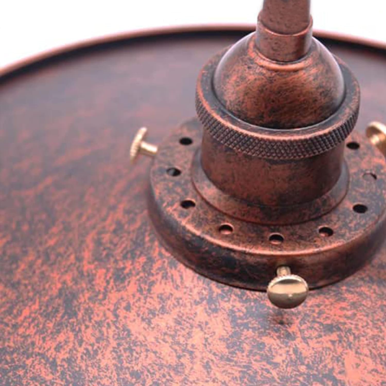 Plafonnier Metal Rouille