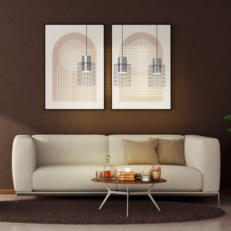 Lustre Acier Galvanisé