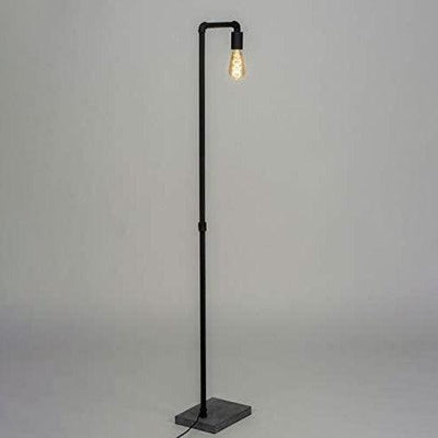 Lampadaire Industriel Noir Tuyaux de Plomberie