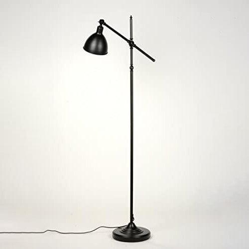 Lampadaire Industriel Noir Déporté