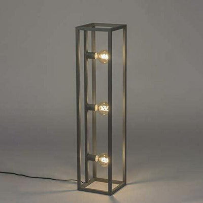 Lampadaire Salon Industriel Gris Triple