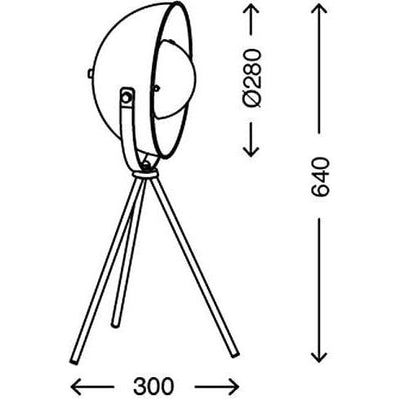 Lampadaire Trepied Industriel XS Loft