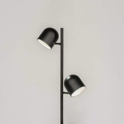 Lampadaire Industriel Noir 2 Spots