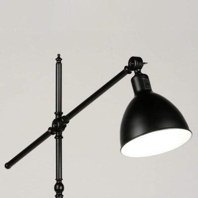 Lampadaire Industriel Noir Déporté