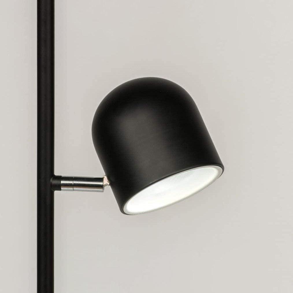 Lampadaire Industriel Noir 2 Spots