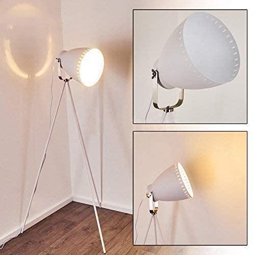 Lampadaire Cinema Industriel Design Blanc