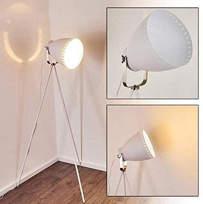 Lampadaire Cinema Industriel Design Blanc