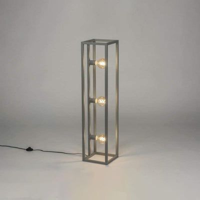 Lampadaire Salon Industriel Gris Triple