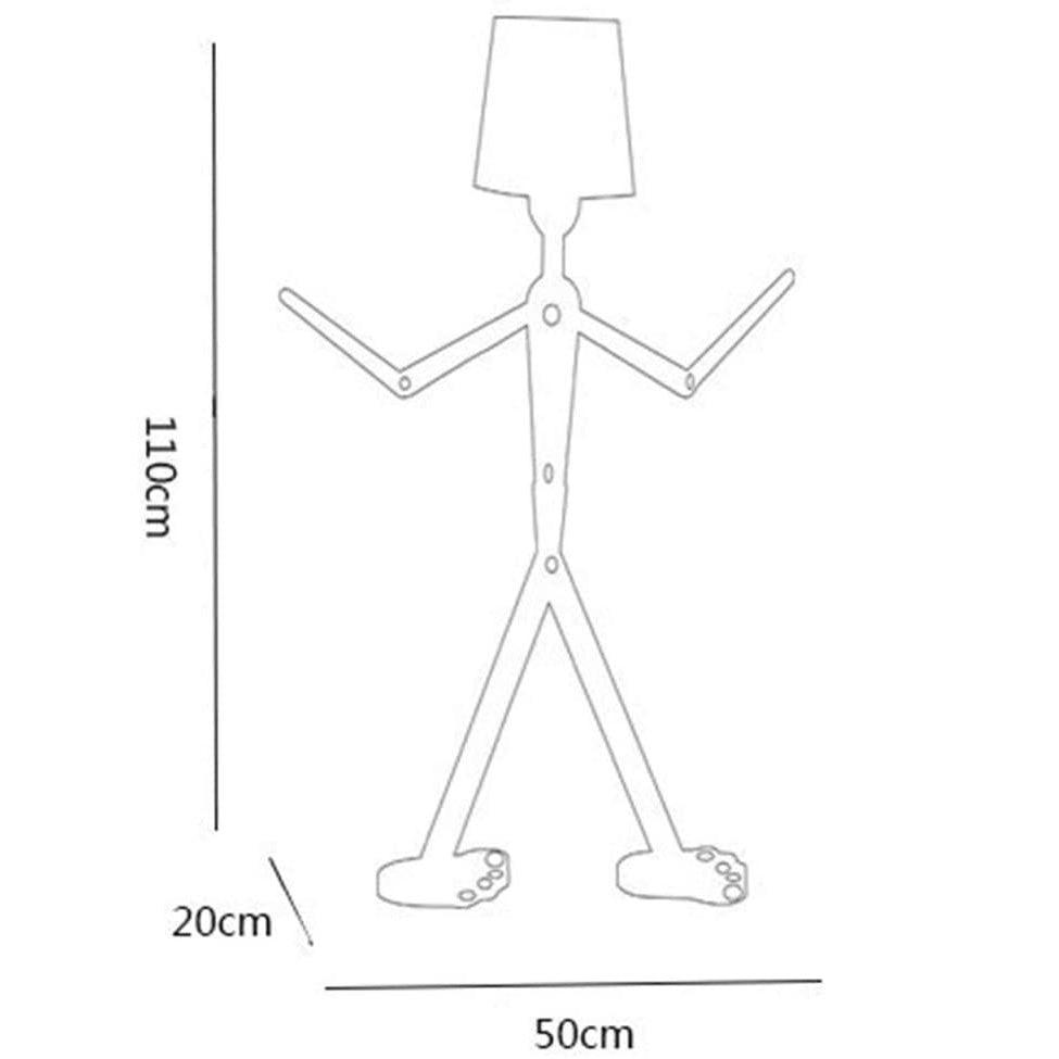 Lampadaire Salon Industriel Humanoïde