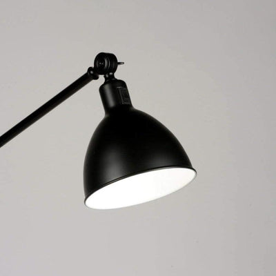 Lampadaire Industriel Noir Déporté