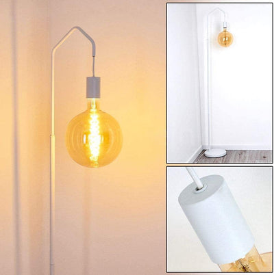 Lampe de Salon sur Pied Industrielle - Design Blanche