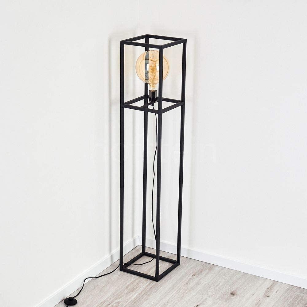 Lampadaire Industriel Noir Box