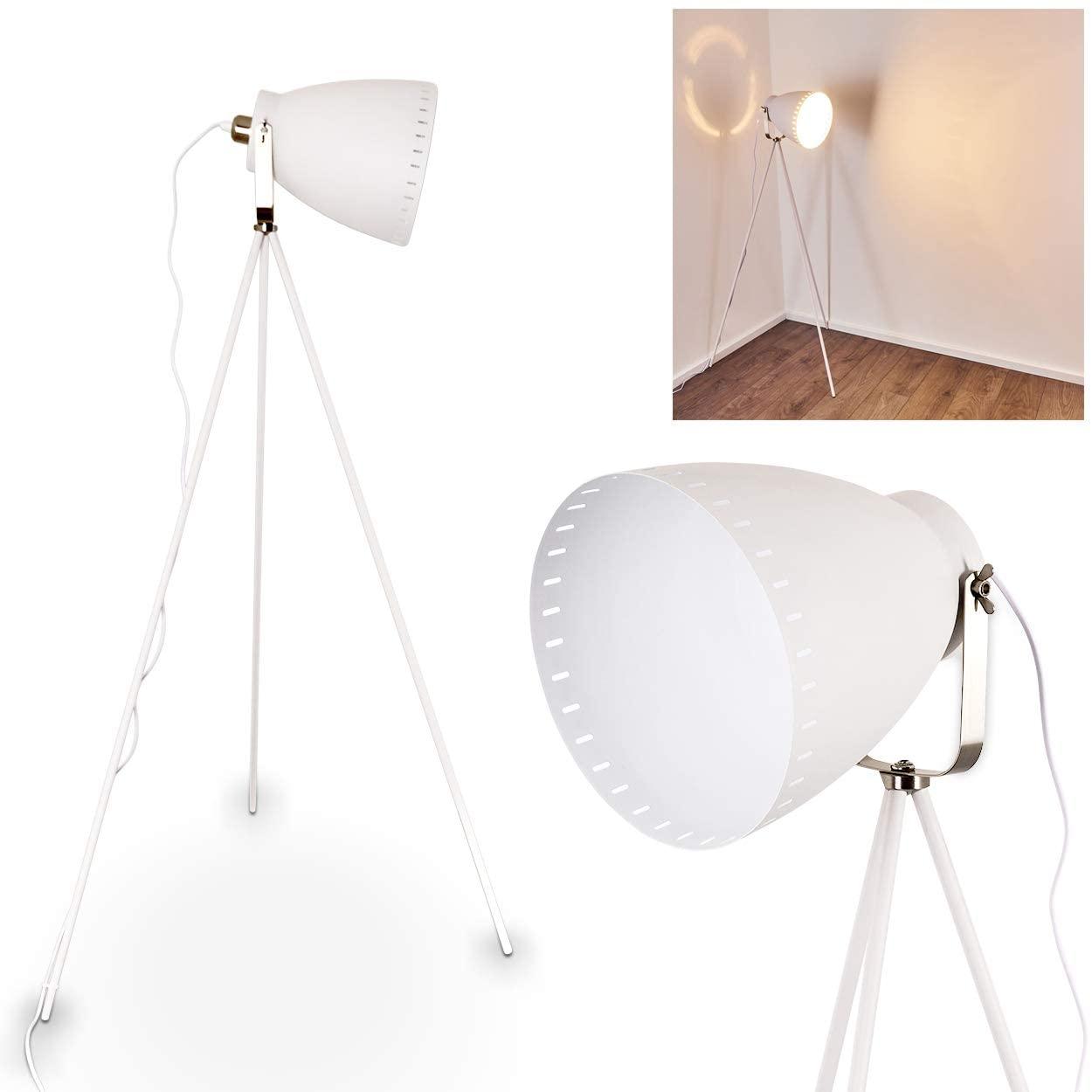 Lampadaire Cinema Industriel Design Blanc