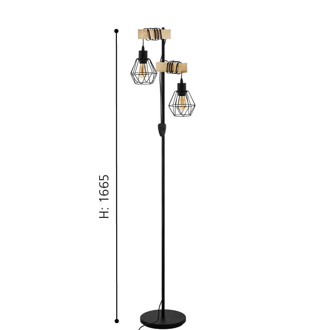 Lampadaire Salon Industriel Rétro Cages