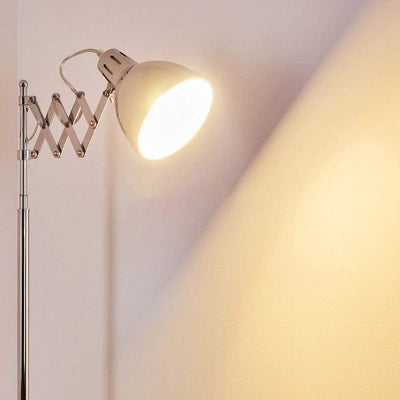 Lampadaire Salon Industriel Accordéon Chrome