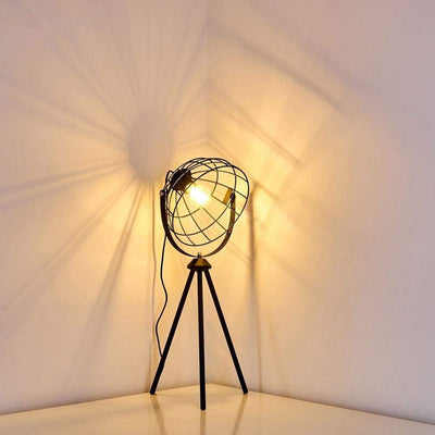 Lampadaire Trepied Industriel Moon Brut XS
