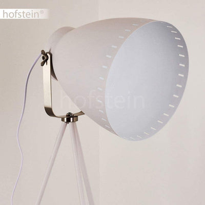 Lampadaire Trepied Industriel Blanc