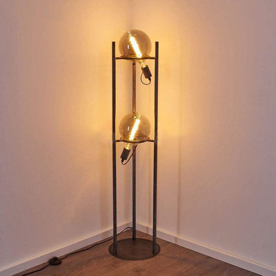 Lampadaire Salon Industriel Ampoules XL