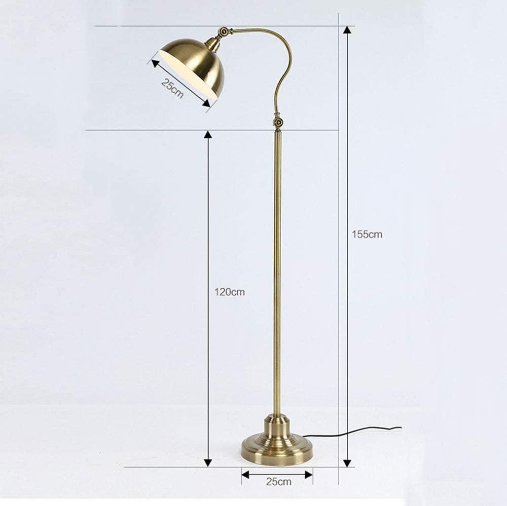 Lampadaire Salon Industriel Laiton Chic