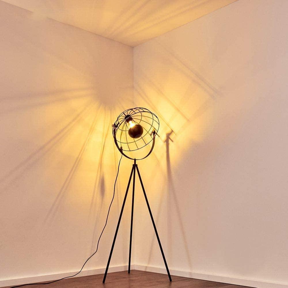 Lampadaire Trepied Industriel Moon Brut XL - V2