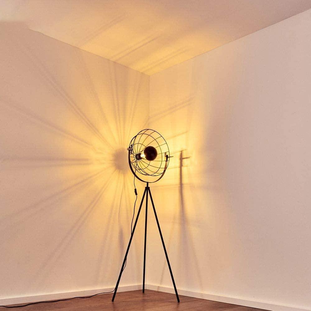 Lampadaire Industriel Noir Moon Brut XL - V2