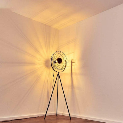 Lampadaire Industriel Noir Moon Brut XL - V2