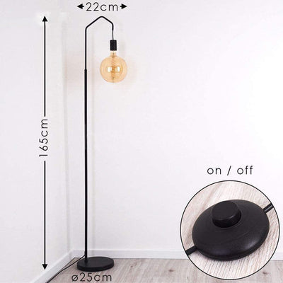 Lampe de Salon sur Pied Industrielle - Design