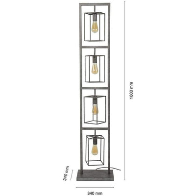 Lampadaire Salon Industriel Metal Brut