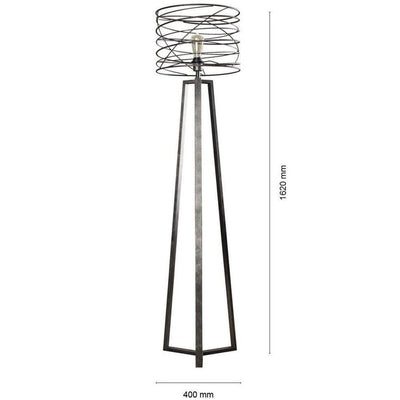 Lampadaire Salon Industriel Anthracite