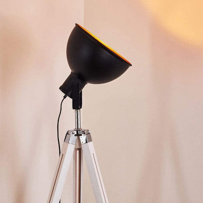 Lampadaire Trepied Industriel Projo - Blanc