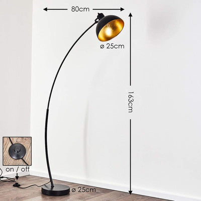 Lampadaire Industriel Noir Sofa