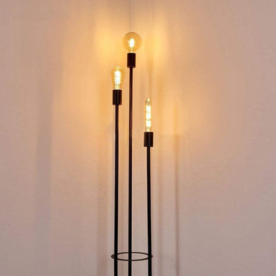 Lampadaire Industriel Noir Trio Design