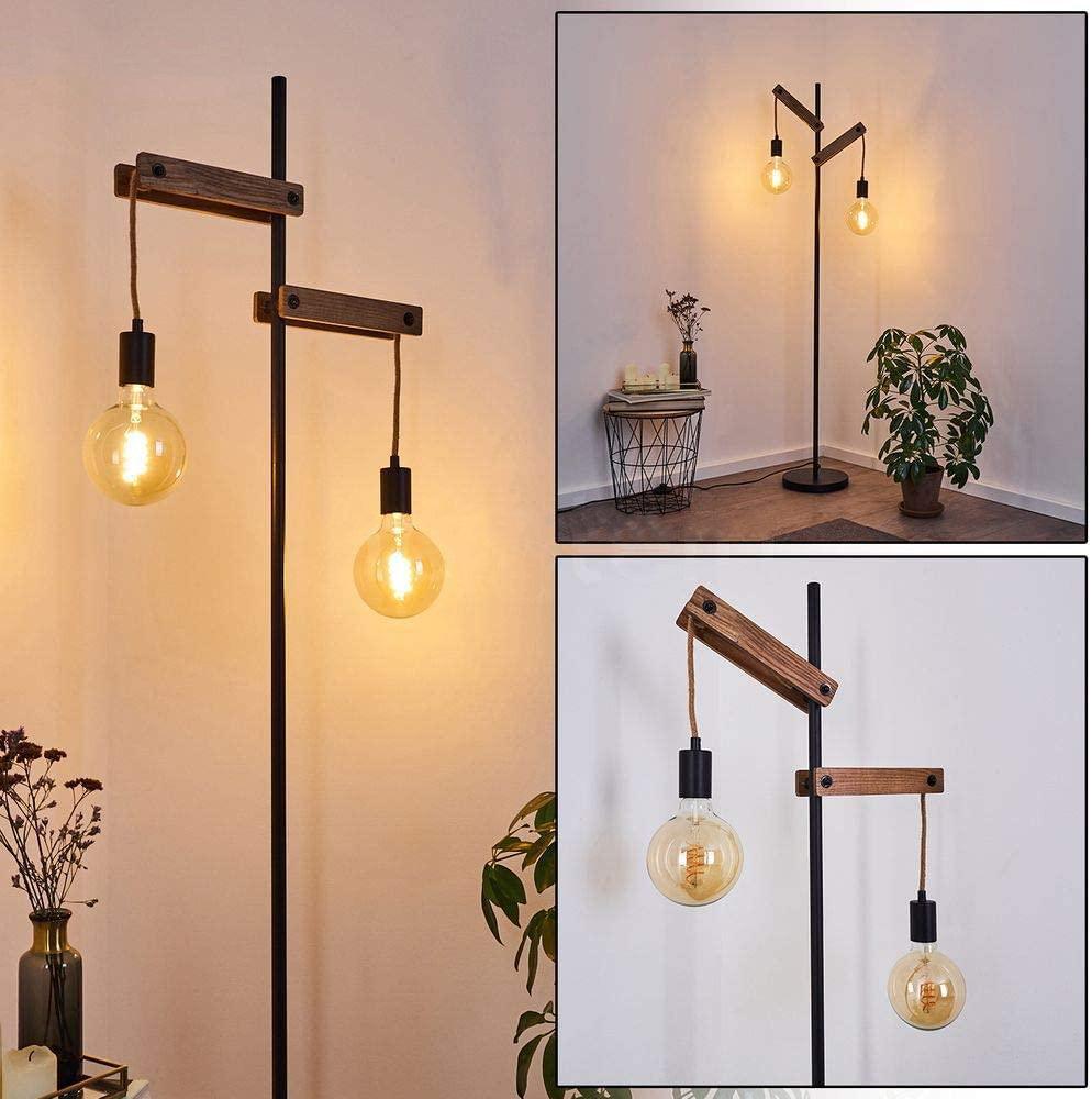 Lampadaire Salon Industriel Vintage Bois