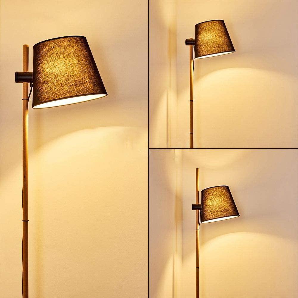 Lampadaire Salon Industriel Bois Scandinave