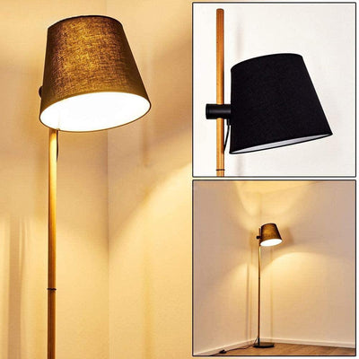 Lampadaire Salon Industriel Bois Scandinave