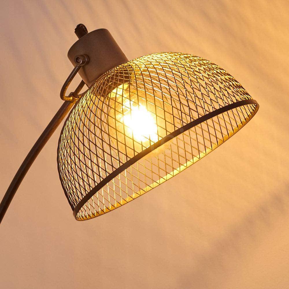 Lampadaire Salon Industriel Grillagé