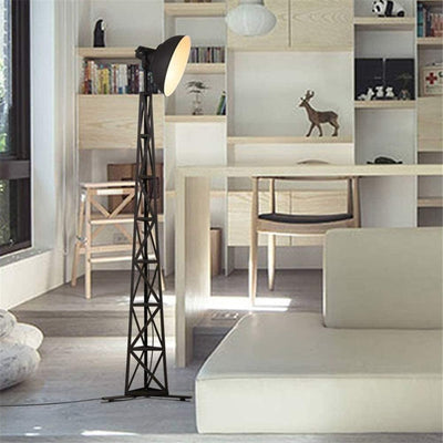 Lampadaire Industriel Noir Fer Forgé