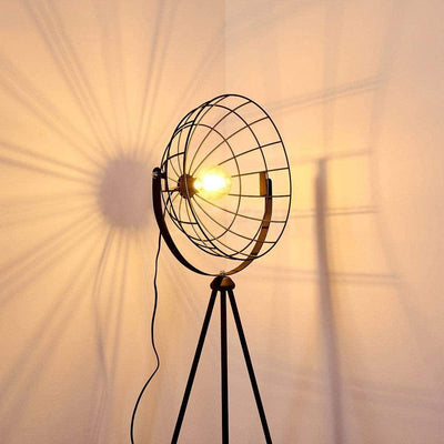 Lampadaire Trepied Industriel Moon Brut