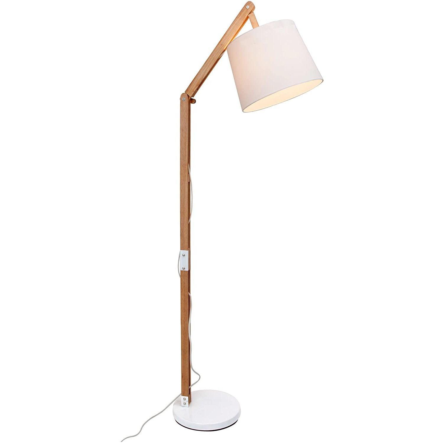 Lampadaire Salon Industriel Bois Articulé