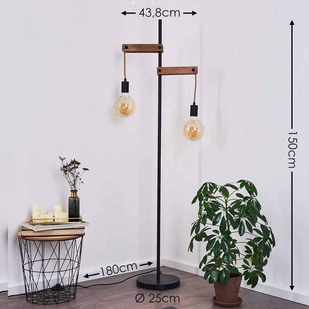 Lampadaire Salon Industriel Vintage Bois