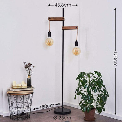Lampadaire Salon Industriel Vintage Bois