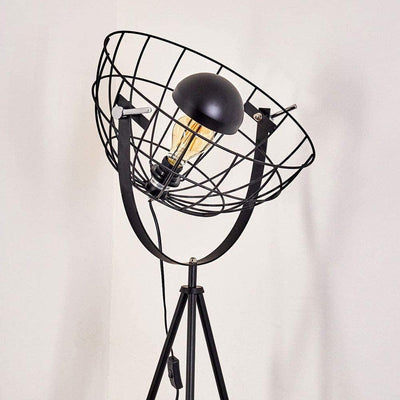 Lampadaire Trepied Industriel Moon Brut XL - V2