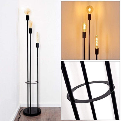 Lampadaire Industriel Noir Trio Design