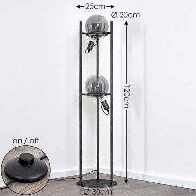 Lampadaire Salon Industriel Ampoules XL