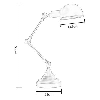 Lampe de Bureau Industrielle Metal v2
